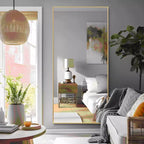 Miroir Mural Complet Dovelina Grand Miroir sur Pied Noir