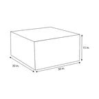 Pouf Sorra Home Sunbrella d'extérieur, couleur unie, bords cousus
