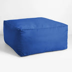 Pouf Sorra Home Sunbrella d'extérieur, couleur unie, bords cousus