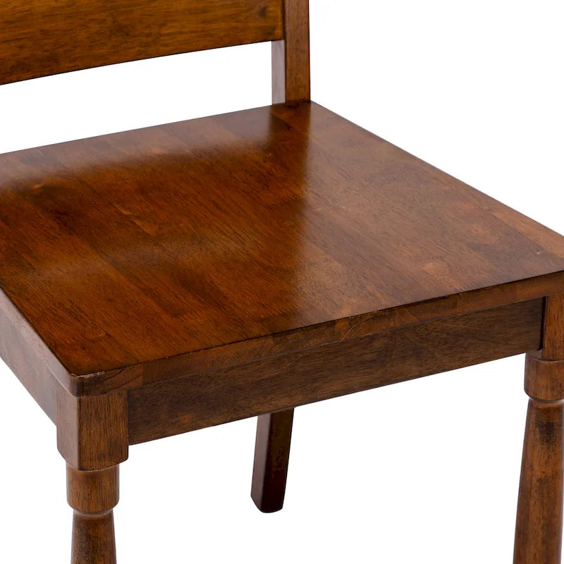 Chaises de salle à manger en bois à dossier échelle