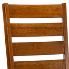 Chaises de salle à manger en bois à dossier échelle