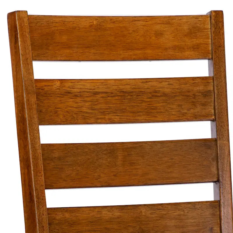 Chaises de salle à manger en bois à dossier échelle