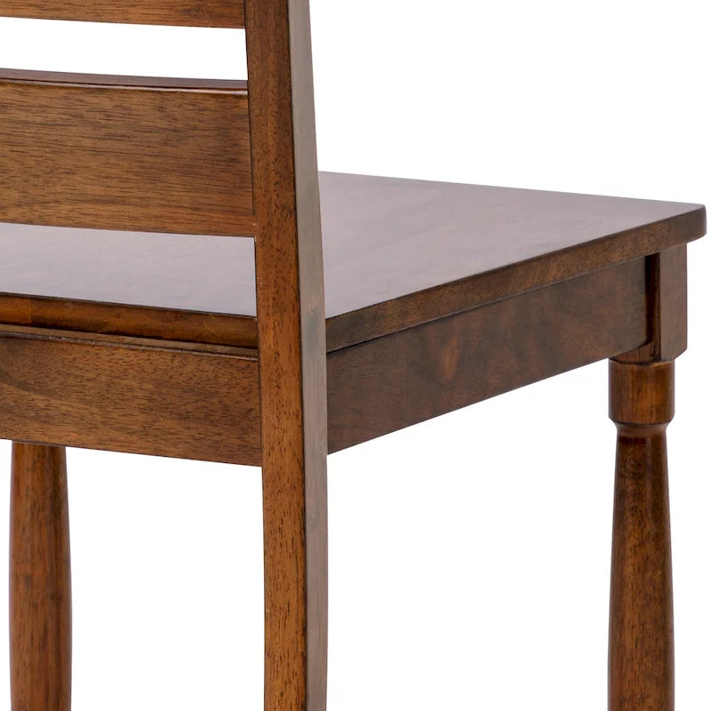 Chaises de salle à manger en bois à dossier échelle