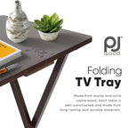 Table de plateau PJ Wood pliable et portable pour télévision/snack