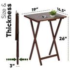 Table de plateau PJ Wood pliable et portable pour télévision/snack