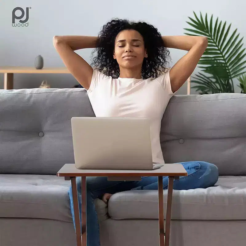 Table de plateau PJ Wood pliable et portable pour télévision/snack