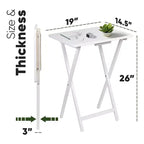 Table de plateau PJ Wood pliable et portable pour télévision/snack