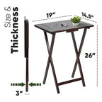 Table de plateau PJ Wood pliable et portable pour télévision/snack