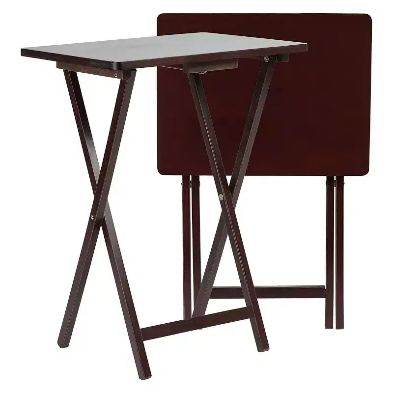 Table de plateau PJ Wood pliable et portable pour télévision/snack