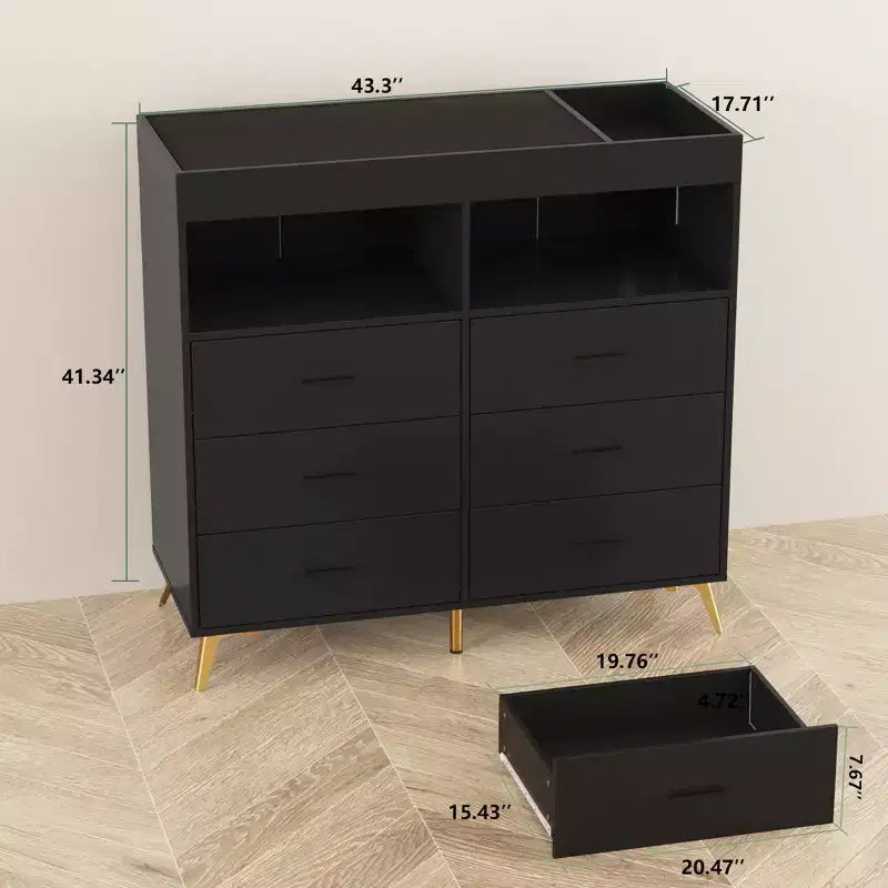 Table à langer commode Whizmax avec tiroirs, Station à langer avec plan à langer, Commode bébé pour nouveau-nés et nourrissons
