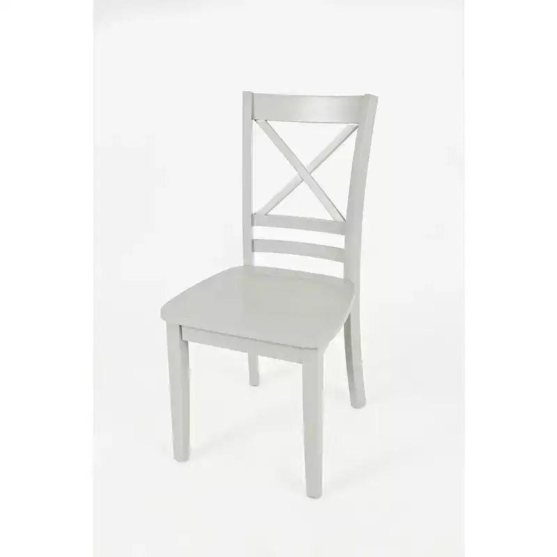 Jofran, Chaises de salle à manger classiques en bois massif Simplicity avec dossier en croix (lot de 2)