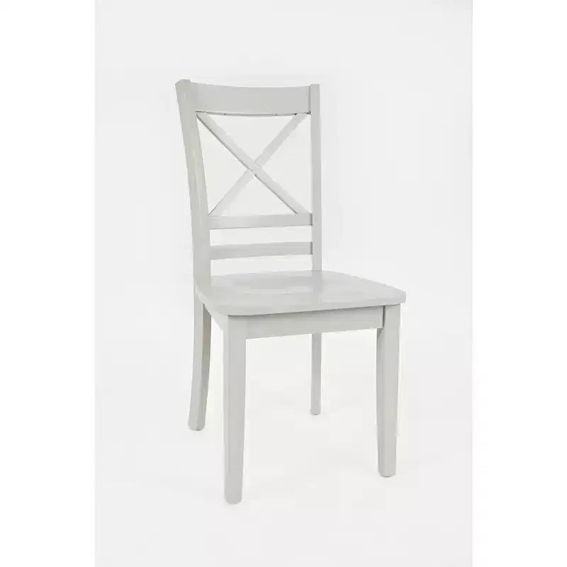 Jofran, Chaises de salle à manger classiques en bois massif Simplicity avec dossier en croix (lot de 2)