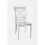 Jofran, Chaises de salle à manger classiques en bois massif Simplicity avec dossier en croix (lot de 2)