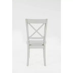 Jofran, Chaises de salle à manger classiques en bois massif Simplicity avec dossier en croix (lot de 2)