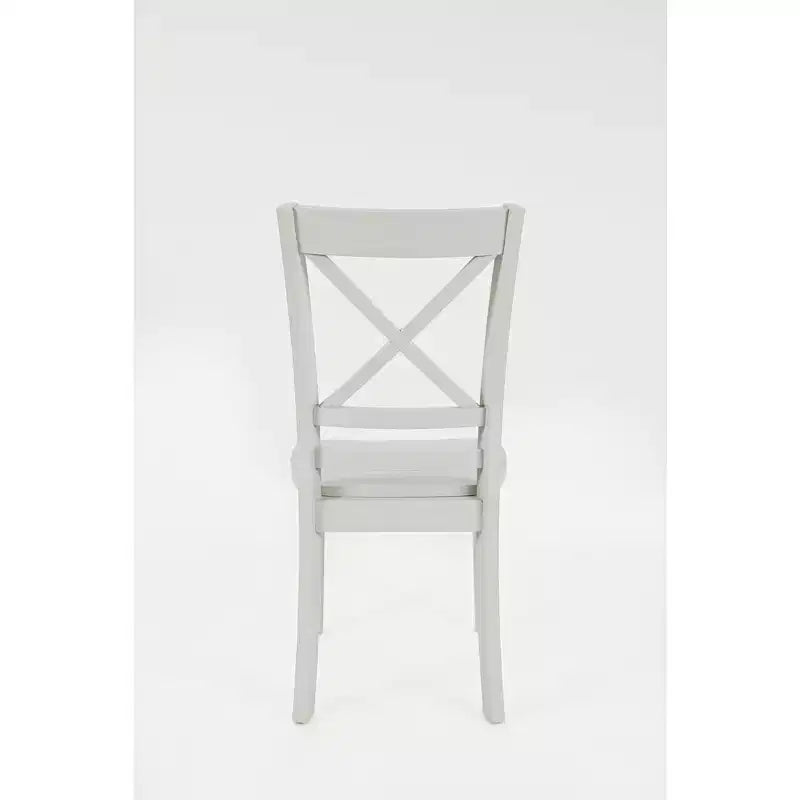 Jofran, Chaises de salle à manger classiques en bois massif Simplicity avec dossier en croix (lot de 2)