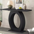 Christopher Knight Home Irma Console en bois d'acacia moderne avec base en forme d'œuf