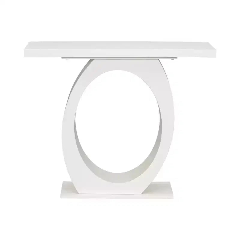 Christopher Knight Home Irma Console en bois d'acacia moderne avec base en forme d'œuf