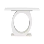 Christopher Knight Home Irma Console en bois d'acacia moderne avec base en forme d'œuf