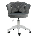 XINMICS Chaise de bureau en velours moderne, pivotante à 360°, hauteur réglable