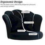 XINMICS Chaise de bureau en velours moderne, pivotante à 360°, hauteur réglable