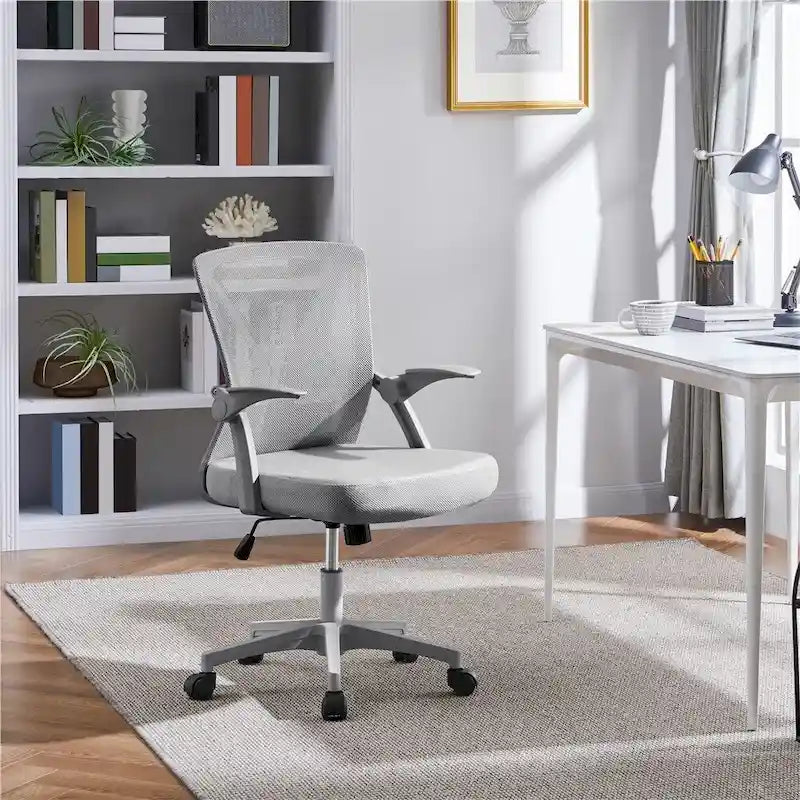 Chaise de Bureau en Maille Yaheetech avec Accoudoirs Relevables Chaise de Bureau Confortable - N/A
