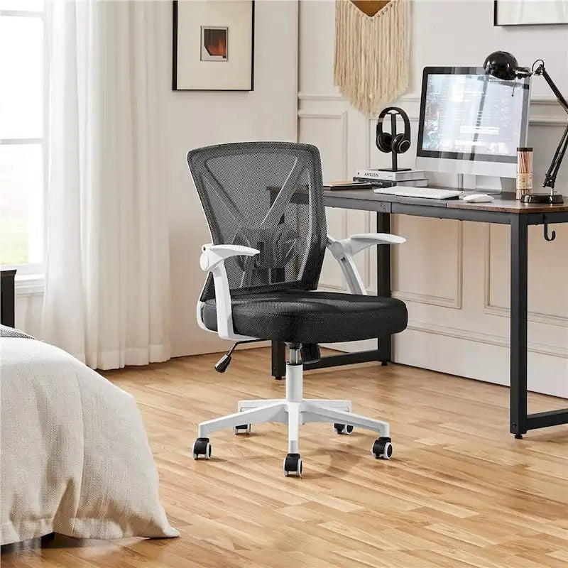 Chaise de Bureau en Maille Yaheetech avec Accoudoirs Relevables Chaise de Bureau Confortable - N/A