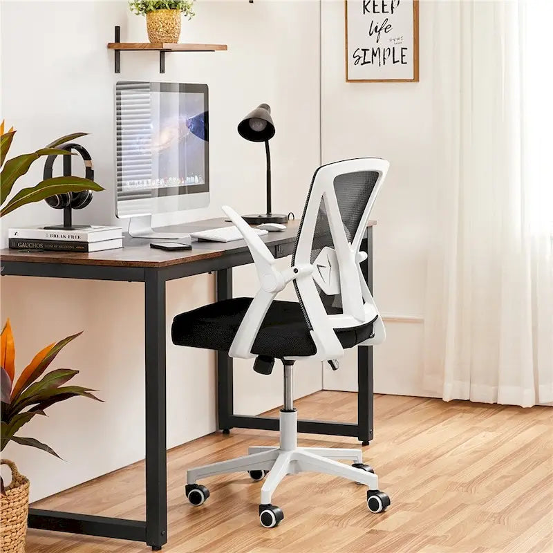 Chaise de Bureau en Maille Yaheetech avec Accoudoirs Relevables Chaise de Bureau Confortable - N/A