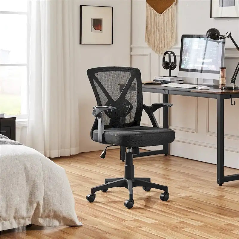 Chaise de Bureau en Maille Yaheetech avec Accoudoirs Relevables Chaise de Bureau Confortable - N/A