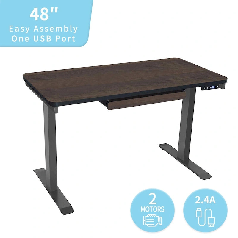Bureau debout Motionwise de 122 cm avec fonction de hauteur réglable