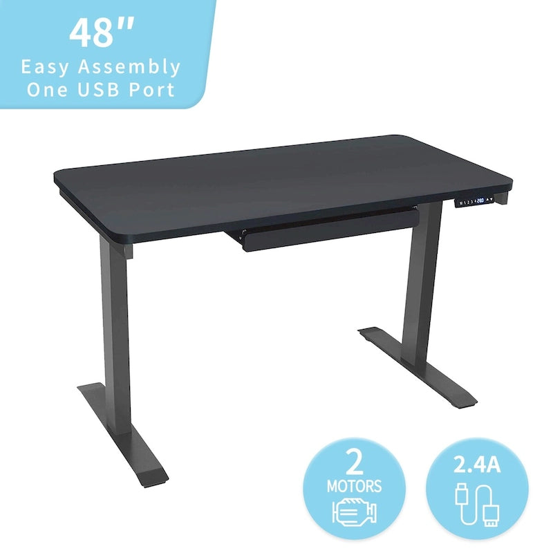 Bureau debout Motionwise de 122 cm avec fonction de hauteur réglable