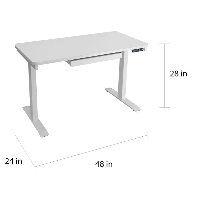 Bureau debout Motionwise de 122 cm avec fonction de hauteur réglable