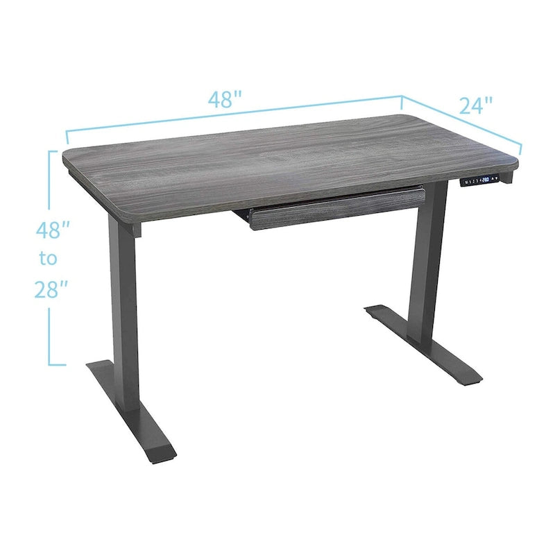 Bureau debout Motionwise de 122 cm avec fonction de hauteur réglable