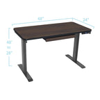 Bureau debout Motionwise de 122 cm avec fonction de hauteur réglable