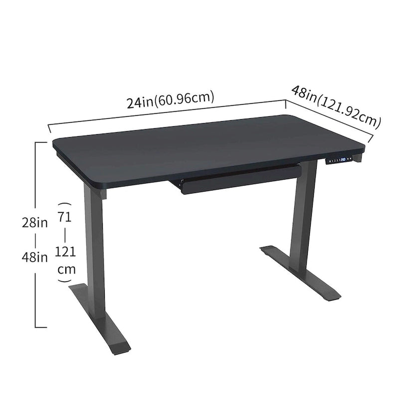 Bureau debout Motionwise de 122 cm avec fonction de hauteur réglable