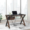Bureau en verre avec rangement de 48 po
