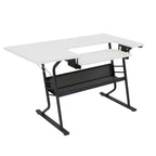 Table de couture et d'artisanat Eclipse de Studio Designs, plateau blanc ou érable