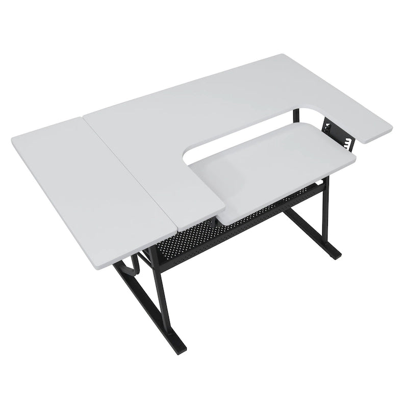 Table de couture et d'artisanat Eclipse de Studio Designs, plateau blanc ou érable