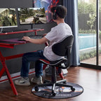 Chaise de bureau ergonomique en maille JJS avec support lombaire réglable