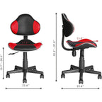 Chaise de bureau ergonomique en maille JJS avec support lombaire réglable