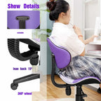 Chaise de bureau ergonomique en maille JJS avec support lombaire réglable