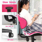 Chaise de bureau ergonomique en maille JJS avec support lombaire réglable