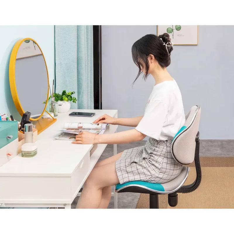 Chaise de bureau ergonomique en maille JJS avec support lombaire réglable