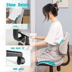 Chaise de bureau ergonomique en maille JJS avec support lombaire réglable