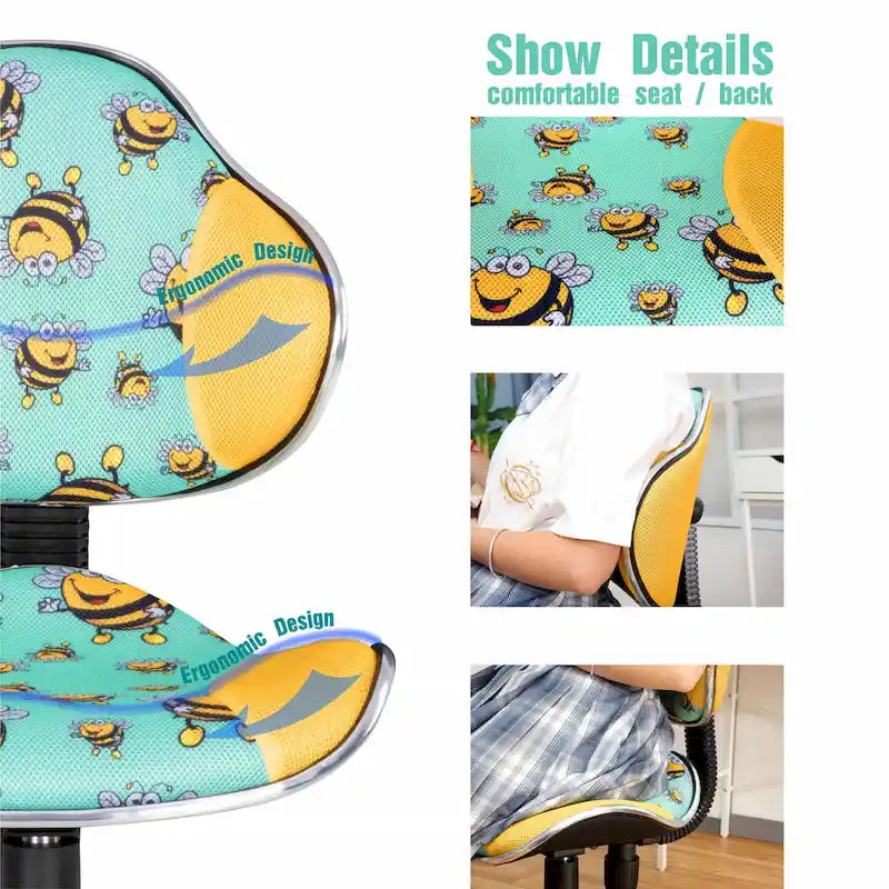 Chaise de bureau ergonomique en maille JJS avec support lombaire réglable