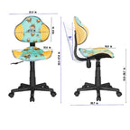 Chaise de bureau ergonomique en maille JJS avec support lombaire réglable
