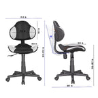 Chaise de bureau ergonomique en maille JJS avec support lombaire réglable