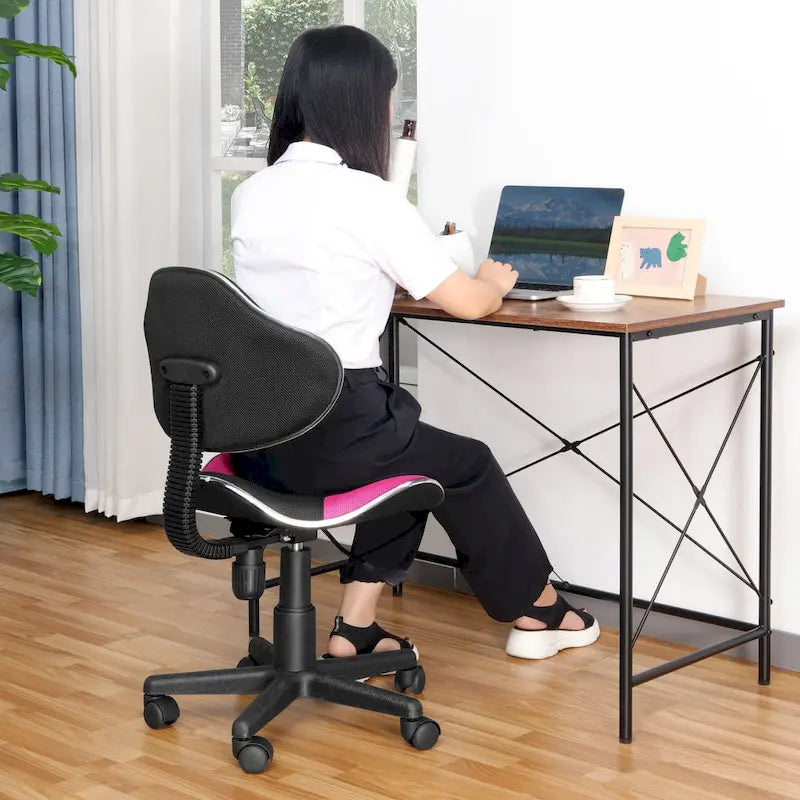 Chaise de bureau ergonomique en maille JJS avec support lombaire réglable