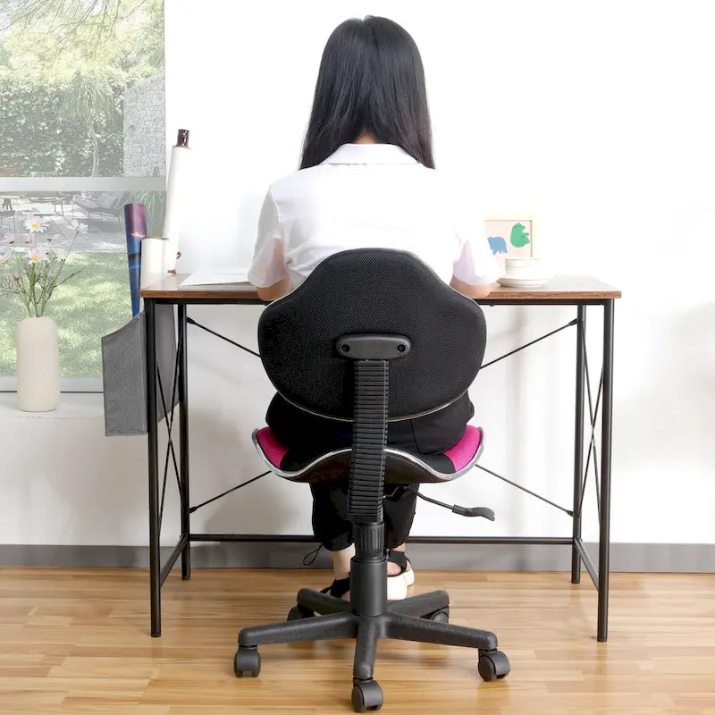 Chaise de bureau ergonomique en maille JJS avec support lombaire réglable