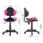 Chaise de bureau ergonomique en maille JJS avec support lombaire réglable