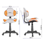 Chaise de bureau ergonomique en maille JJS avec support lombaire réglable
